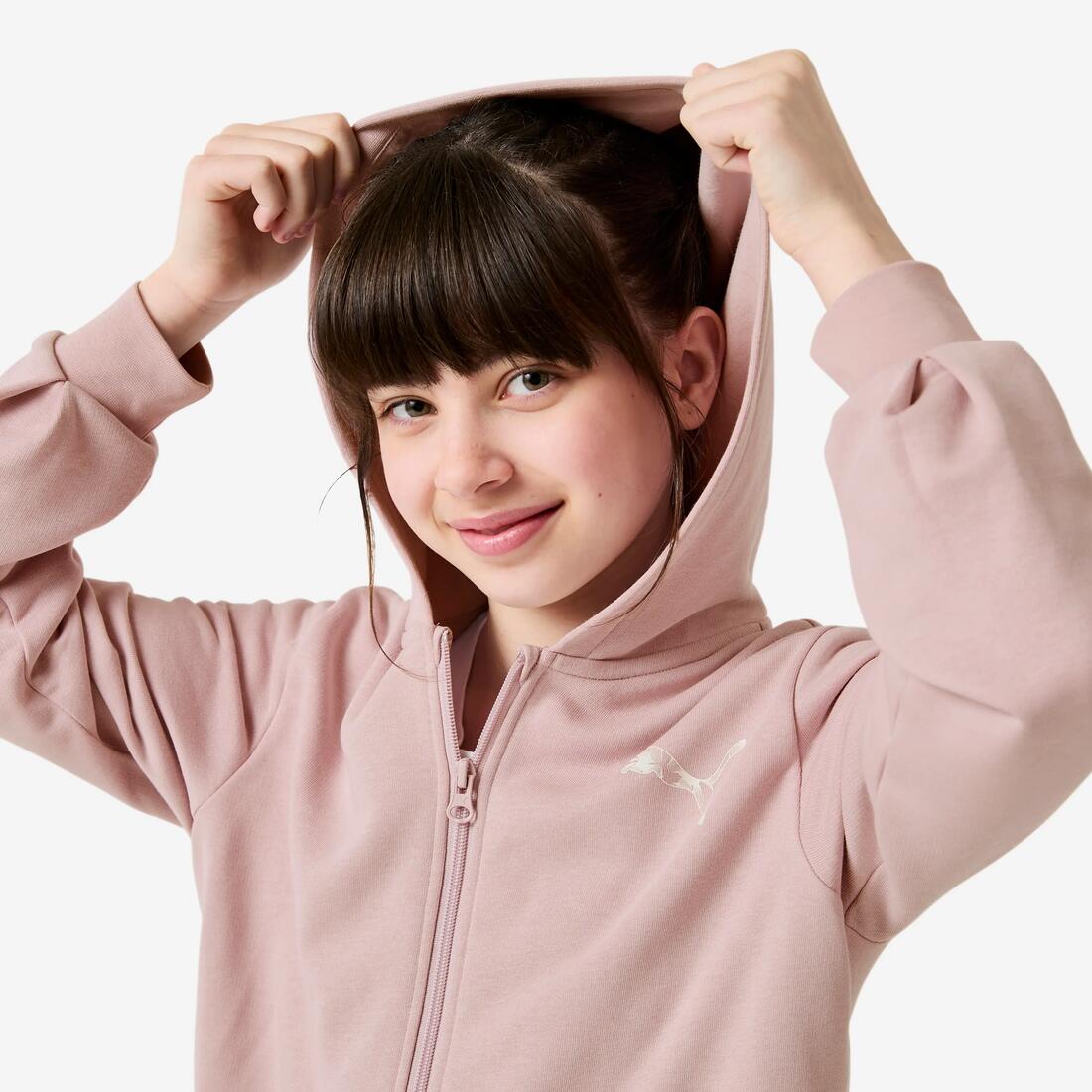 Ensemble de survêtement en coton enfant, mauve et noir