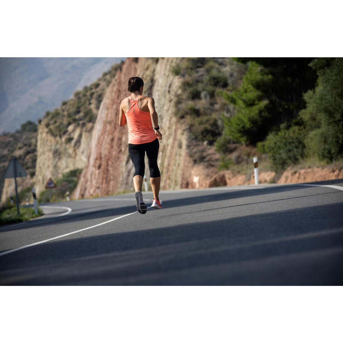 Débardeur running sans couture femme - kiprun run 500 confort lavande