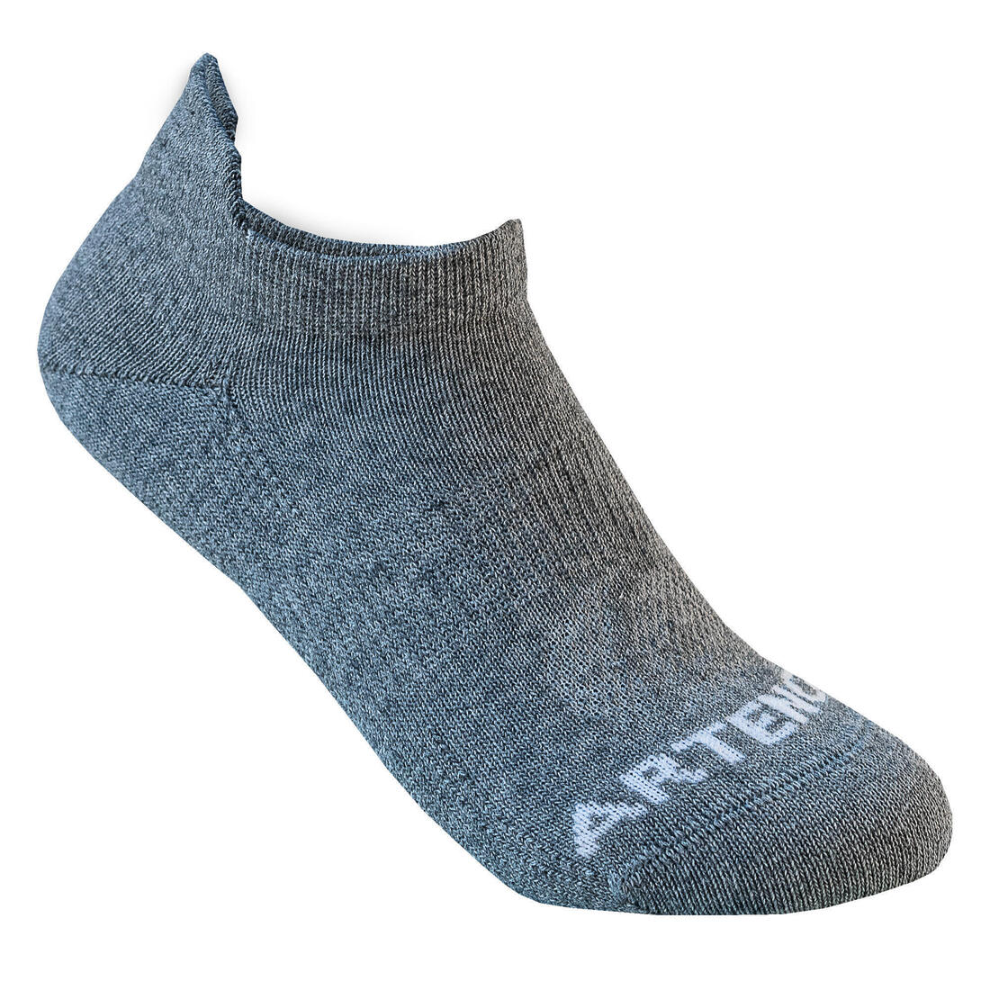 CHAUSSETTES TENNIS ENFANT BASSES ARTENGO RS 160 GRIS LOT DE 3
