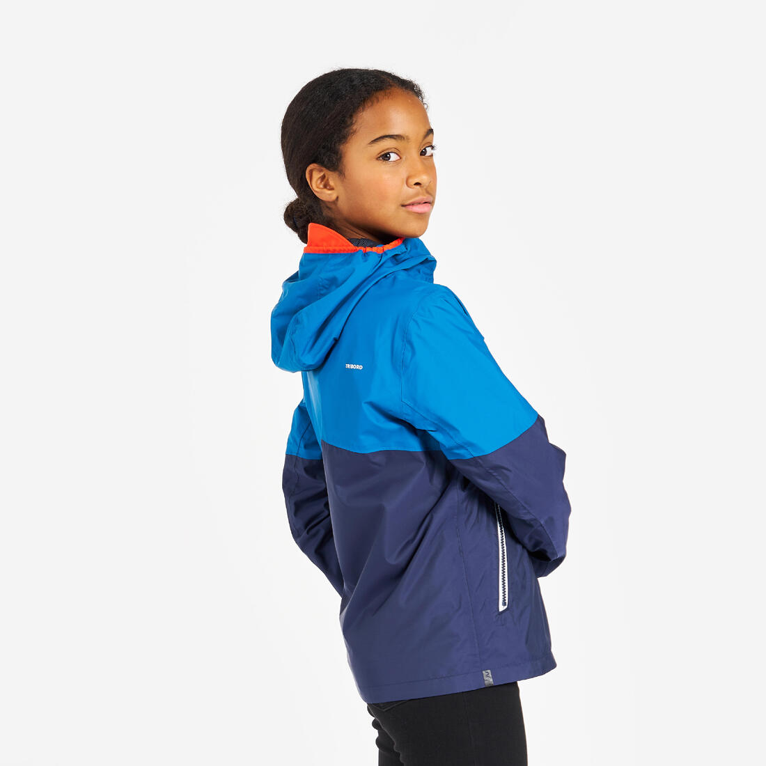 Veste imperméable et coupe vent de voile enfant, 100 navy