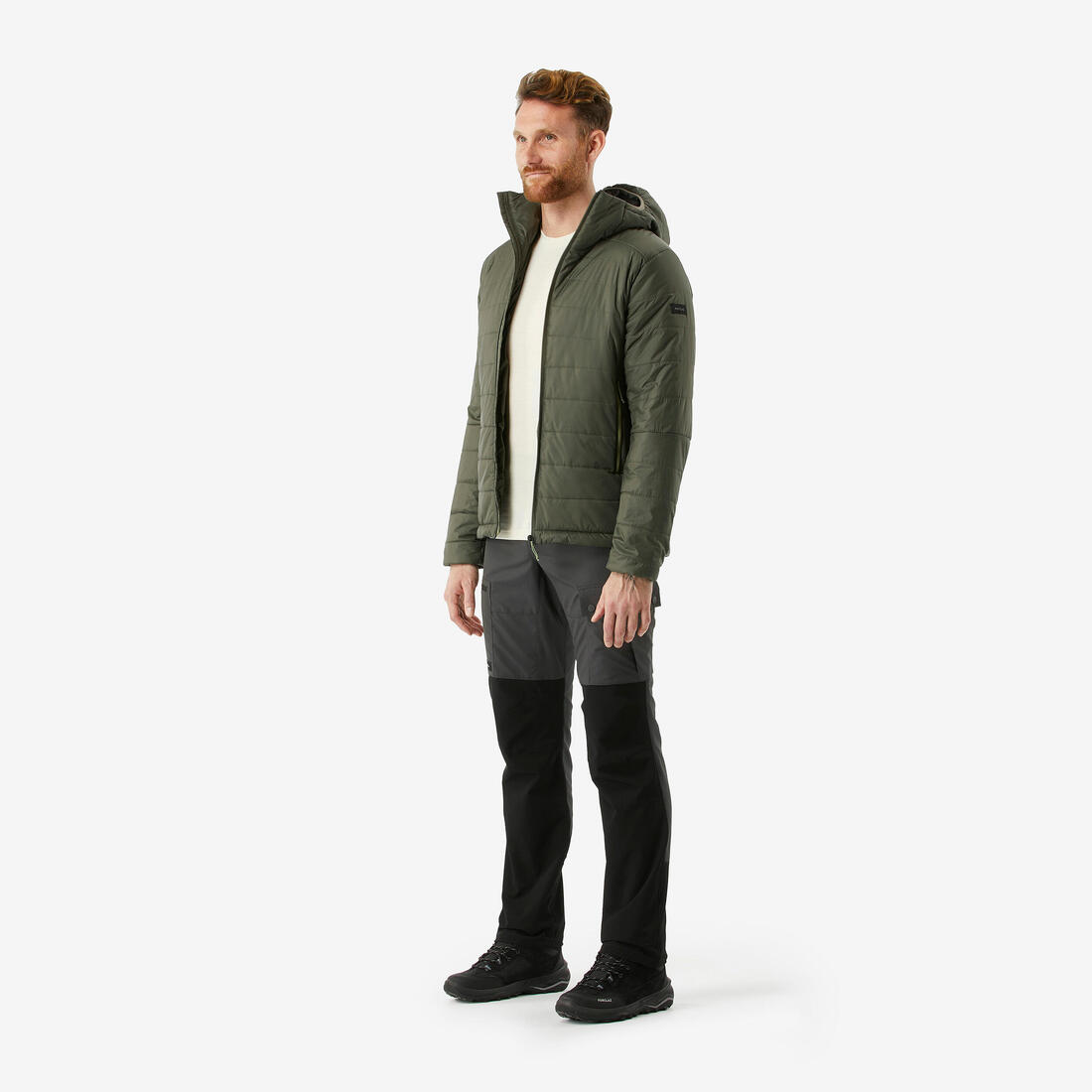 Doudoune de trek synthétique à capuche homme, MT100 - 5°C