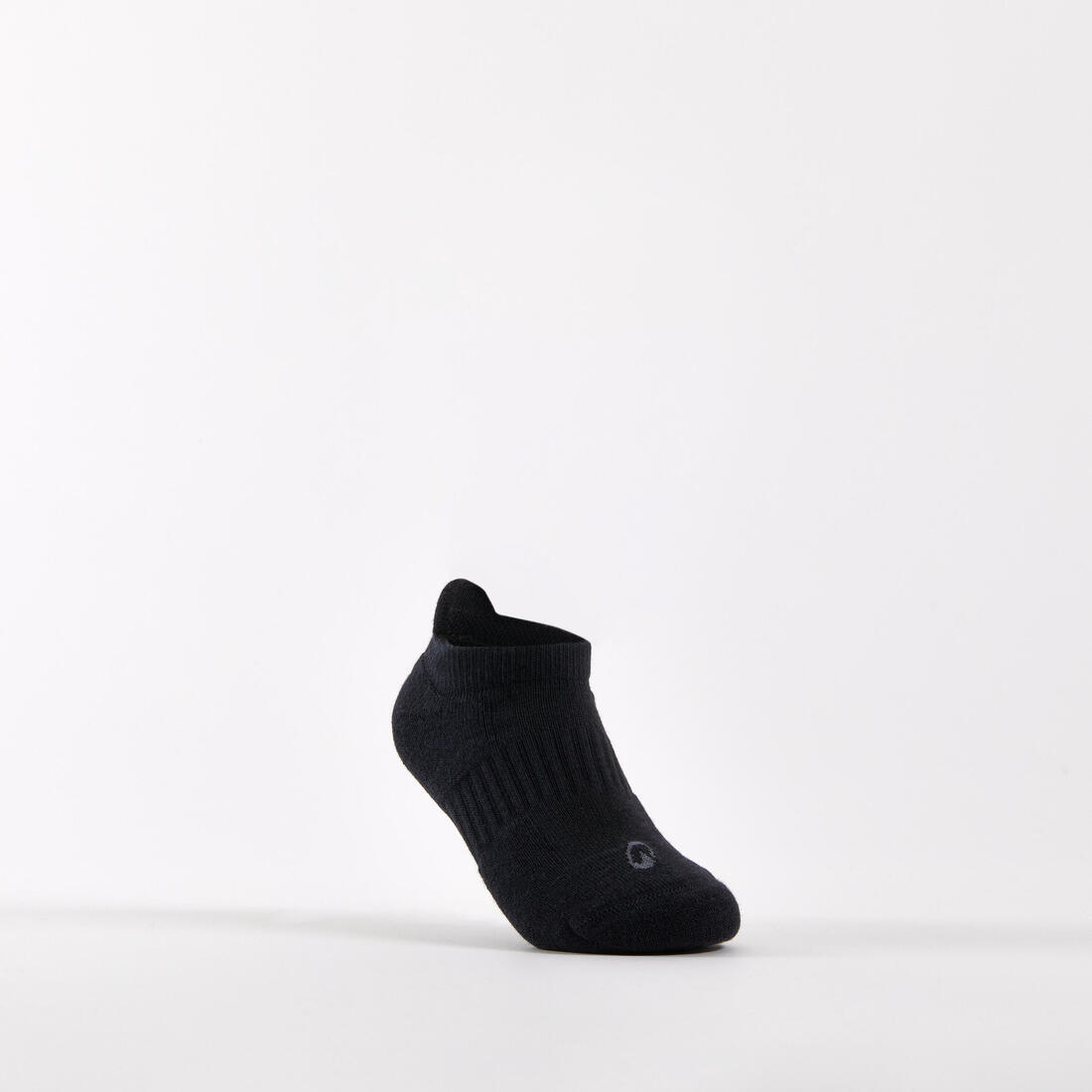 CHAUSSETTES BASSES ENFANT DECATHLON RS 500 NOIR NOIR GRIS EN LOT DE 3