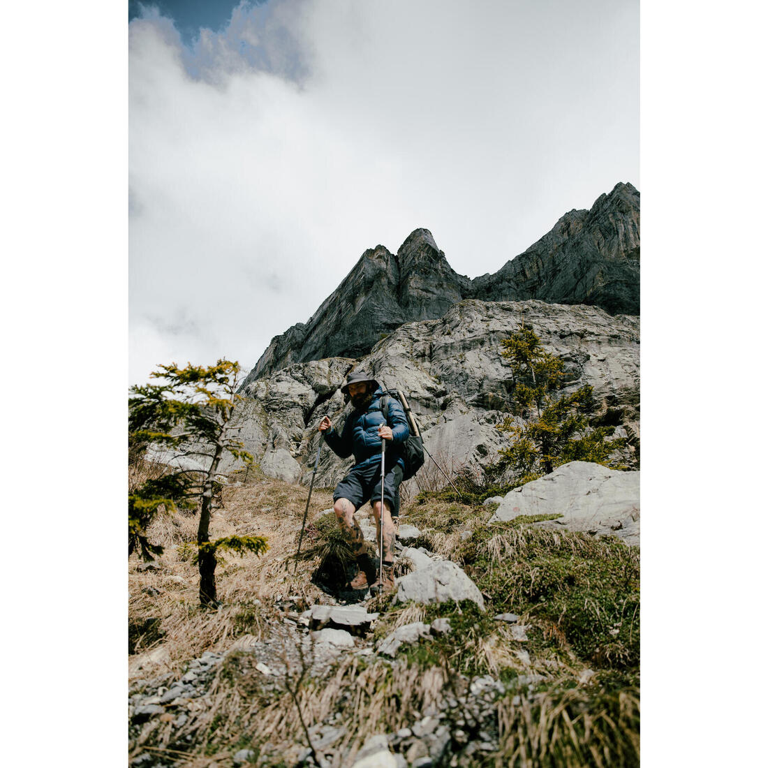 Pantalon de trek montagne résistant homme - mt500