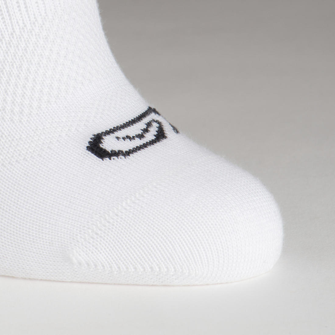 Lot de 3 chaussettes enfant d'athlétisme blanches tige basse