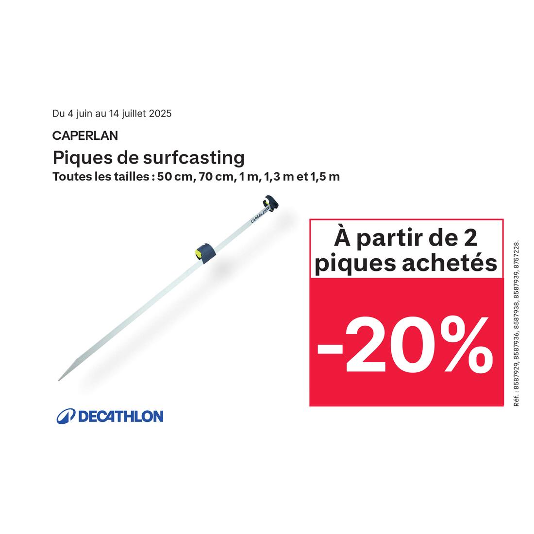 Pique de surfcasting BKS 150