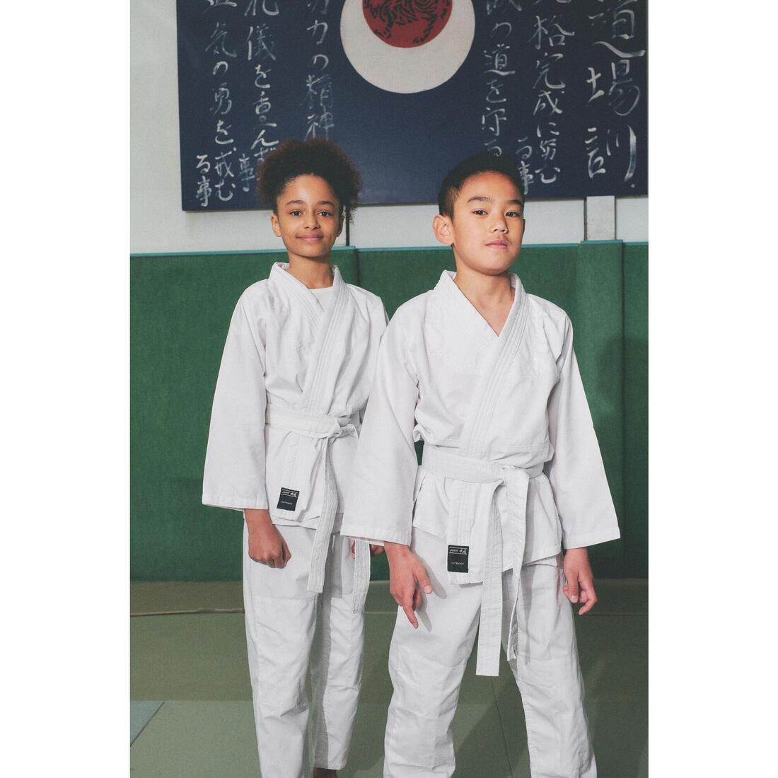 Kimono de judo pour débutant enfant, blanc