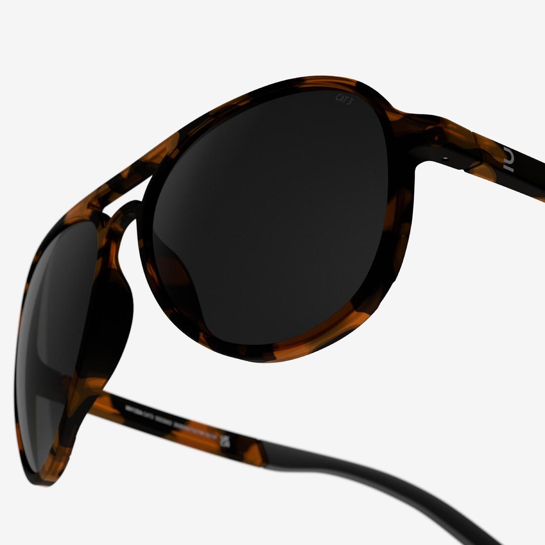 Lunettes de soleil randonnée - MH120A - adulte - catégorie 3 noires