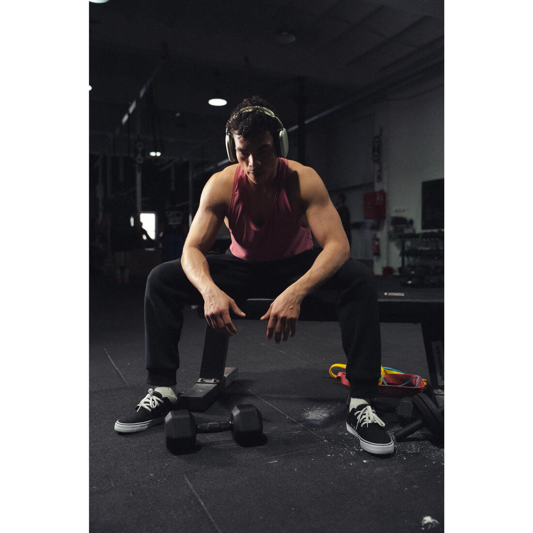 Haltère de cross training et musculation 10 kg - dumbbell hexagonale noire