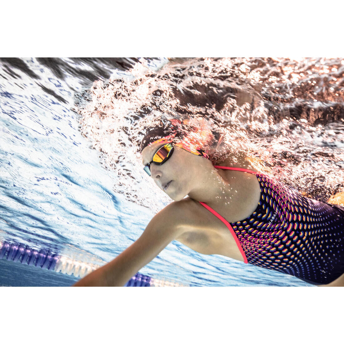Maillot de bain de natation une pièce fille résistant chlore Lexa kali