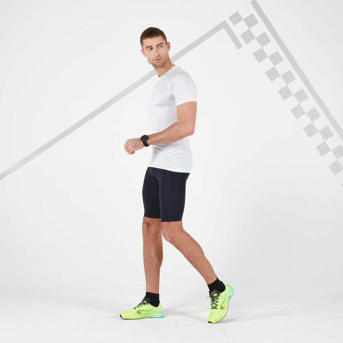 T-SHIRT RUNNING HOMME RESPIRANT KIPRUN SKINCARE ARDOISE