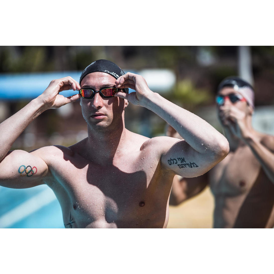Lunettes de natation Taille Unique - Bfast noir miroir orange fire
