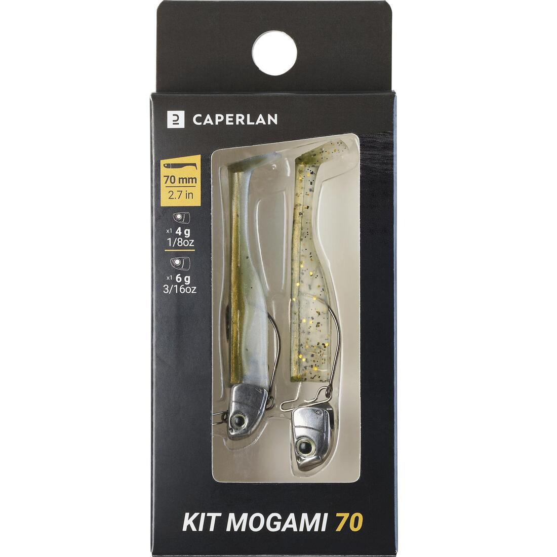 LEURRE SOUPLE SHAD WXM KIT MOGAMI 70 4/6GR NATUREL