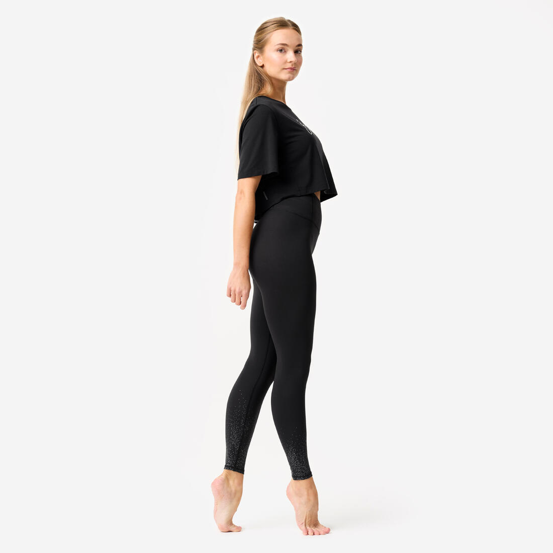 Legging de danse taille haute et ceinture plate femme
