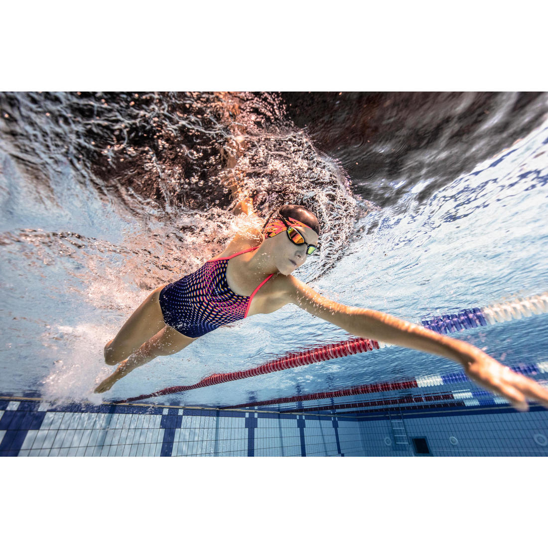 Lunettes de natation Taille Unique - Bfast noir miroir orange fire