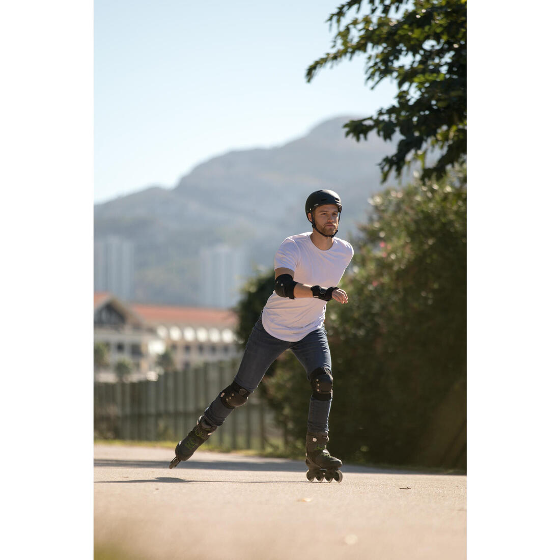 Roller fitness adulte FIT100 Noir Argent