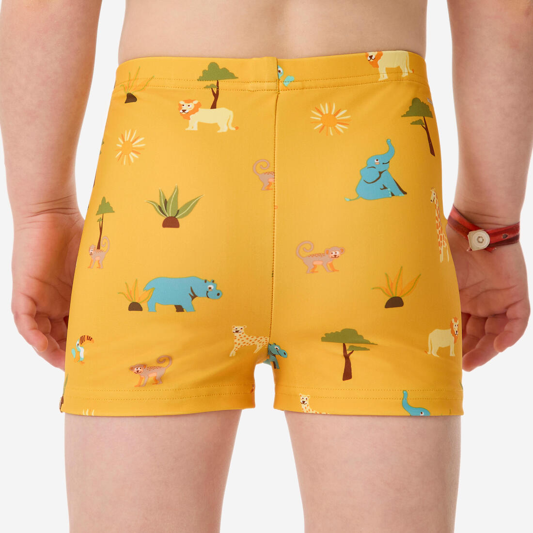 Boxer de bain bébé / enfant bleu imprimé crabes
