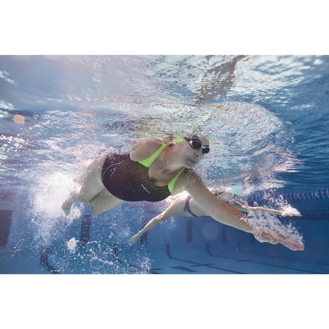 Maillot de bain 1 pièce de natation femme Kamyleon All Geo