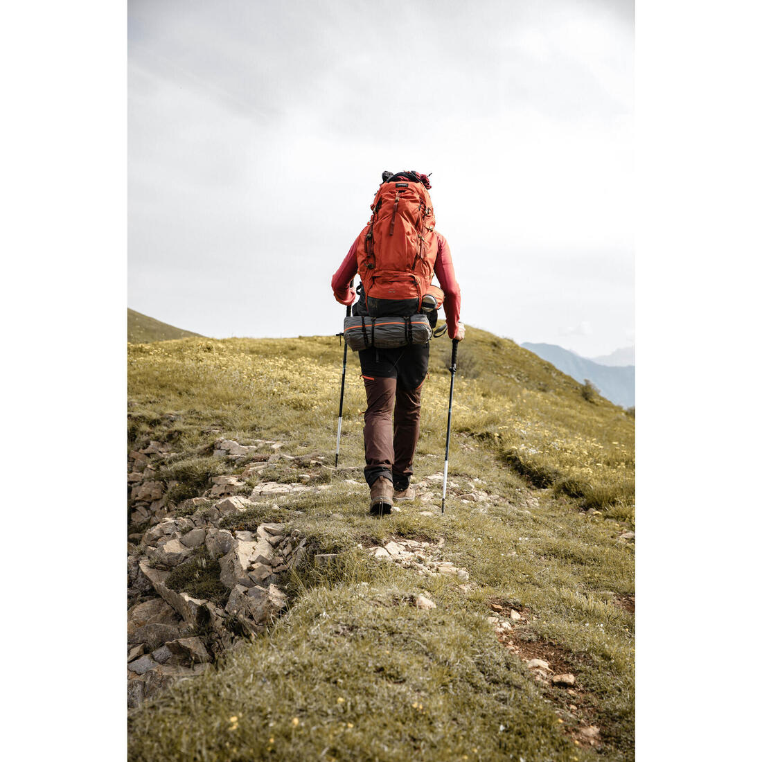 Sac à dos de trekking homme 60+10l - mt500 air