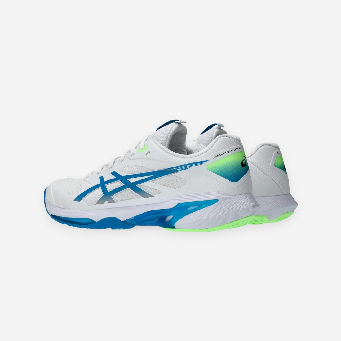 Chaussures de tennis multicourt homme, Solution Speed FF 4 blanc bleu