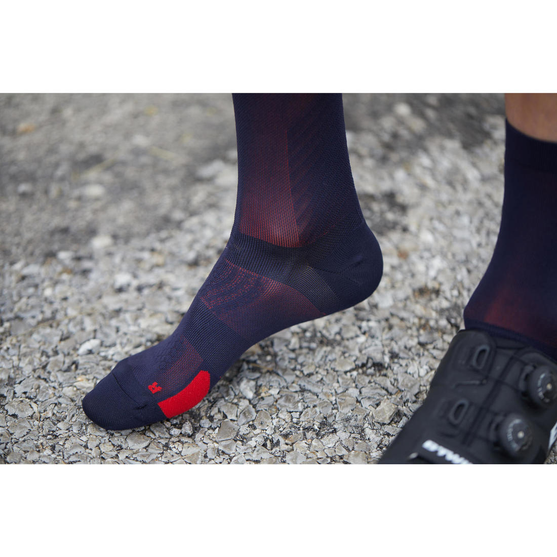 Chaussettes Vélo route cyclosport 900 noir/gris
