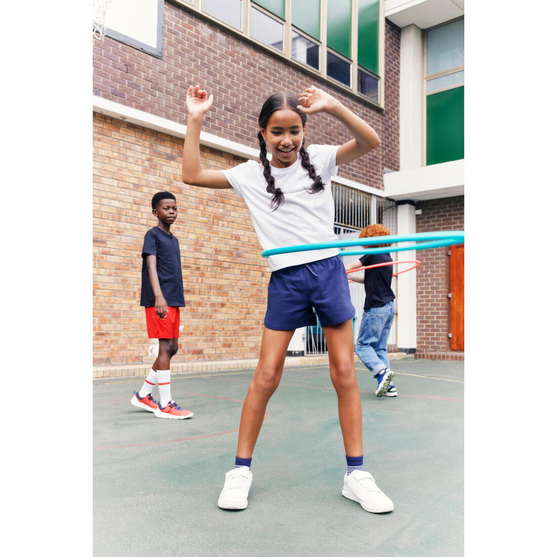 Short multisport coton fille