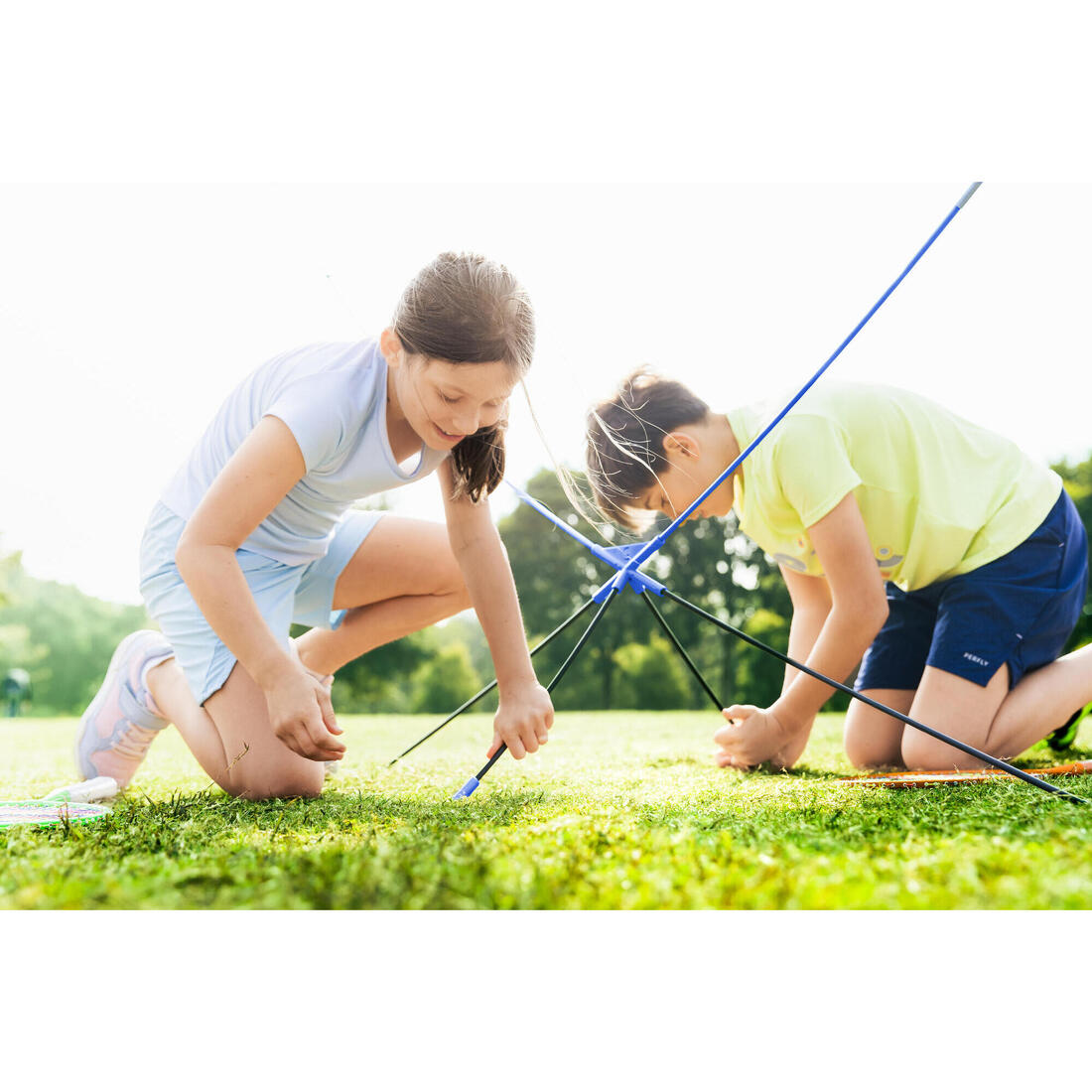 Filet de Badminton Portable Easy Net Discover V2 - Bleu Pacifique