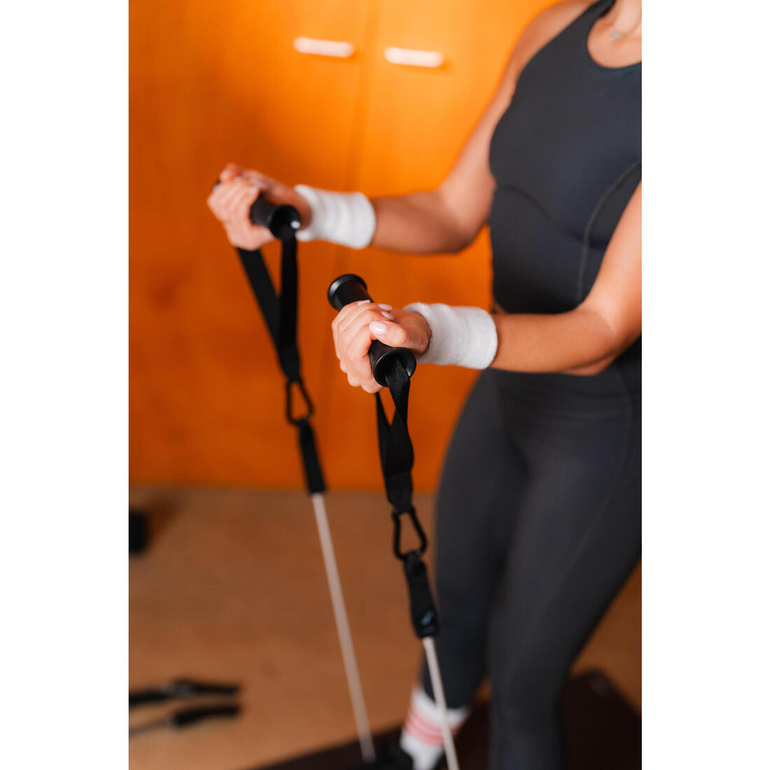 Kit de résistance de musculation compact avec 5 élastiques
