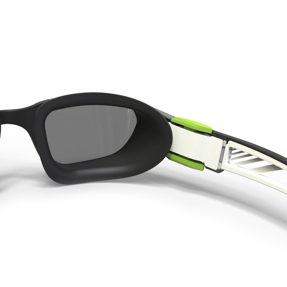Lunettes De Natation TURN - Verres Miroirs - Taille Unique - Noir Blanc Rouge