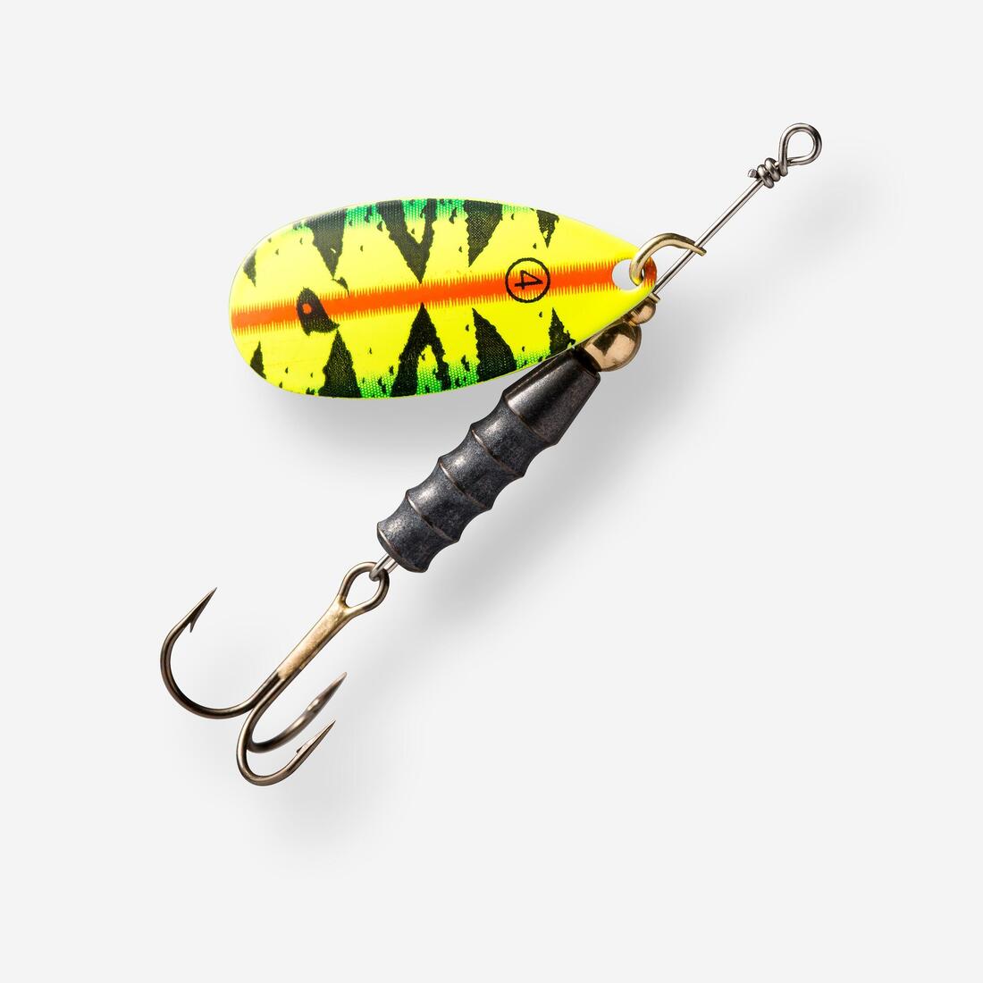 CUILLER TOURNANTE PÊCHE DES CARNASSIERS WETA + #4 FIRE TIGER