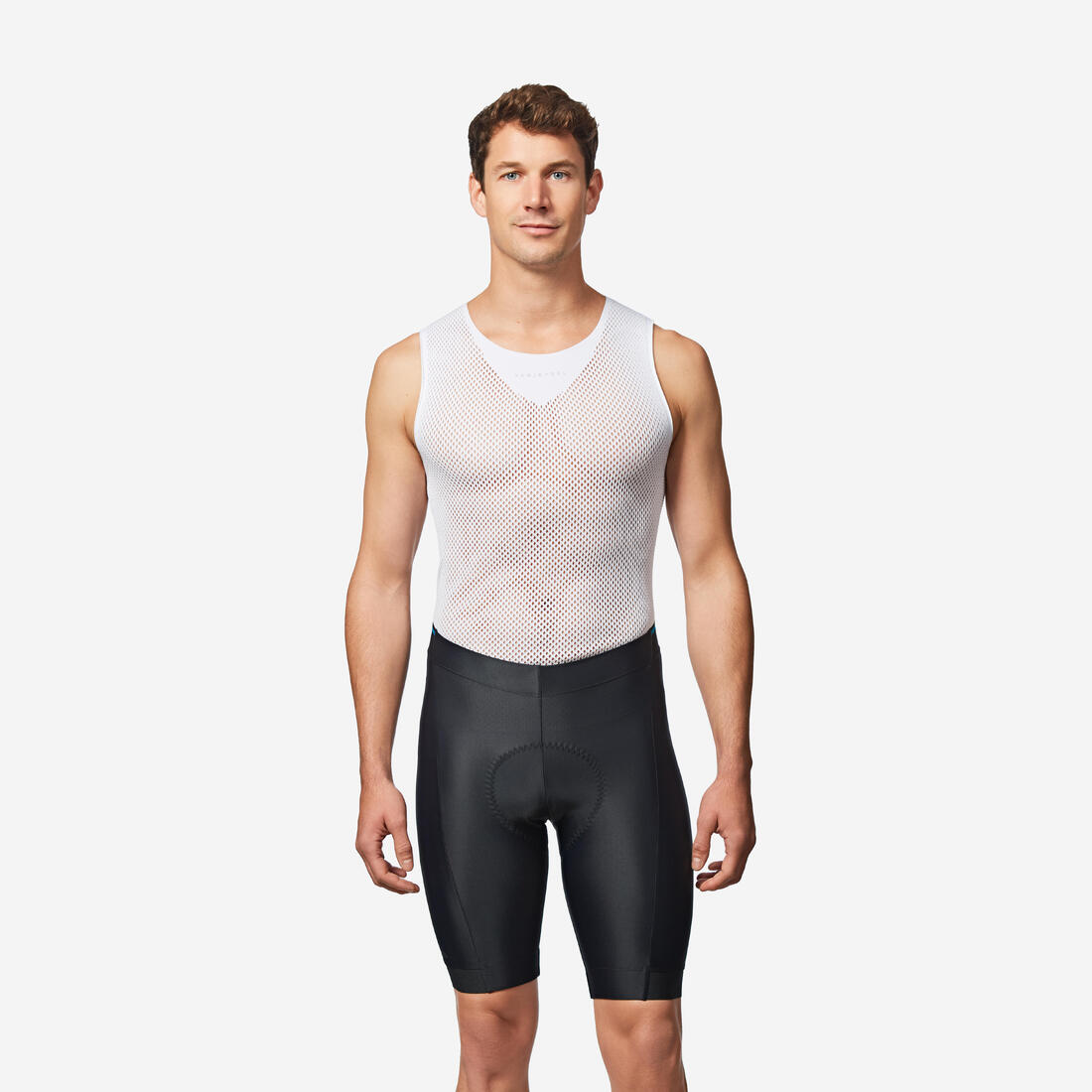 CUISSARD DE VELO SANS BRETELLES HOMME RC100 NOIR