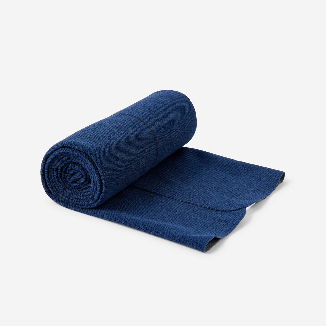 Serviette de yoga antidérapante 183cm x 61cm x 1mm, bleu acier
