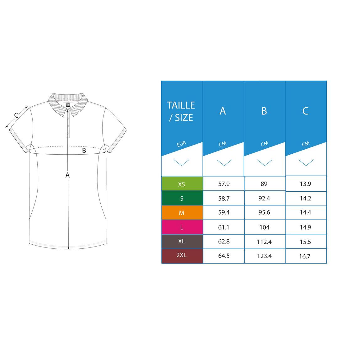 Polo de golf manches courtes femme, WW500
