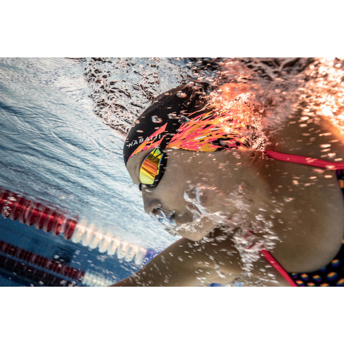 Lunettes de natation Taille Unique - Bfast noir miroir orange fire