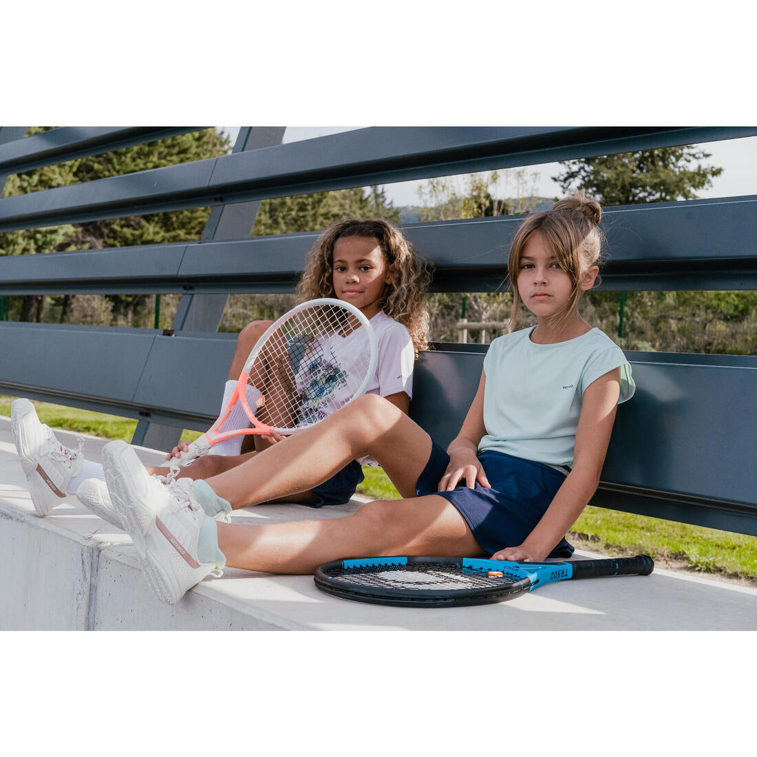 T-shirt de tennis fille - TTS500