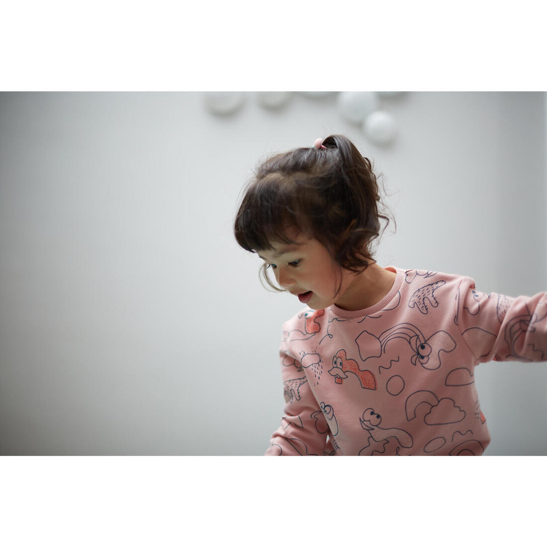 Sweat decat'oons imprimé beige baby gym enfant