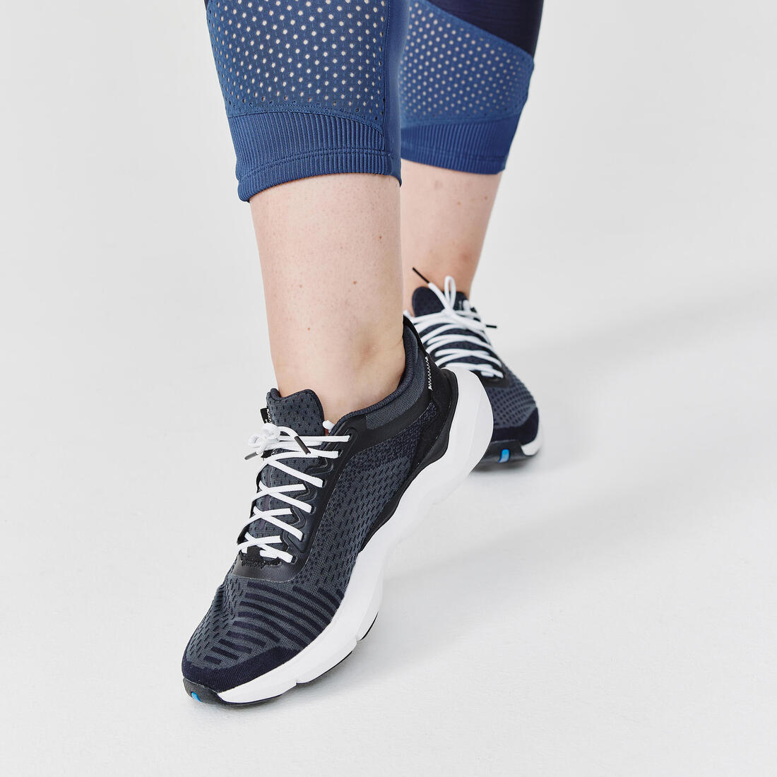 Legging court running respirant femme - Dry+ Feel noir