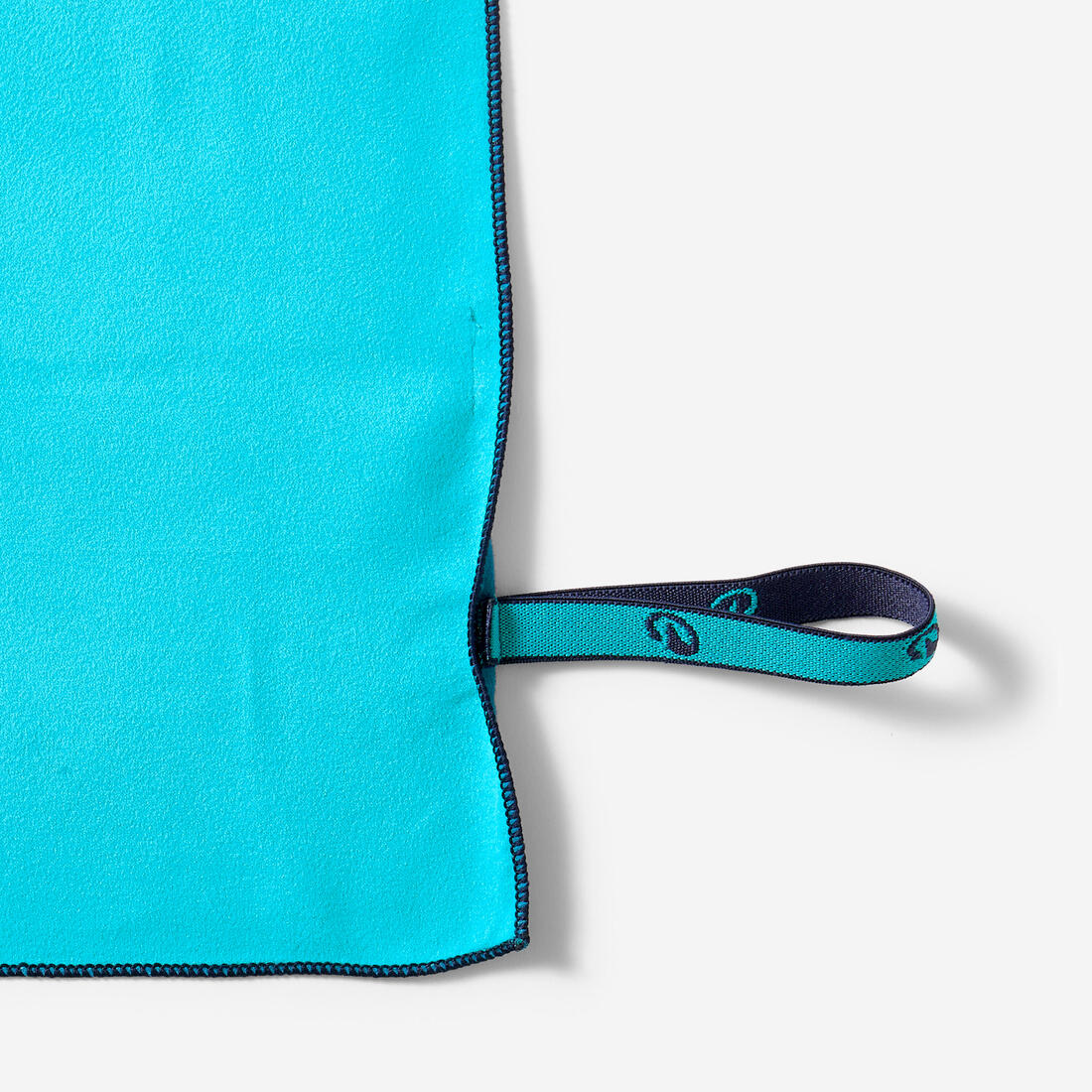 Serviette de bain microfibre double face taille M 60 x 80 cm, vert/bleu