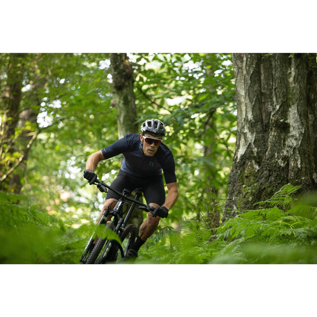 Maillot VTT manches courtes Race Bleu