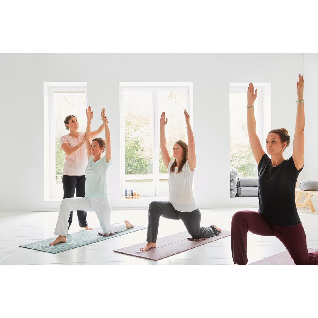 T-shirt yoga doux femme en coton