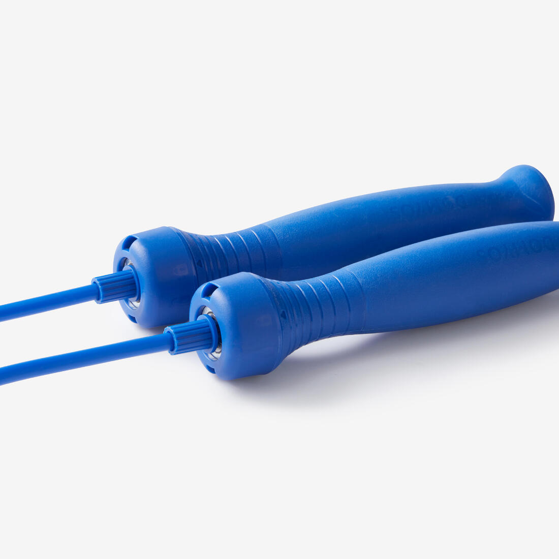 Corde à sauter avec poignées en gomme - Longueur ajustable 3m - Bleu foncé