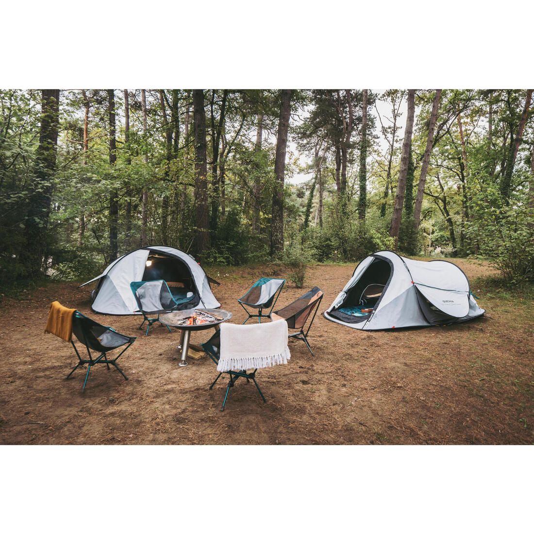 Tente de camping instantanée 2 places, 2 Seconds Fresh & Black