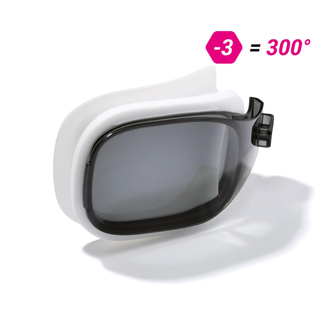 Verre sans correction pour Lunettes de Natation 0 SELFIT TAILLE S Fumé
