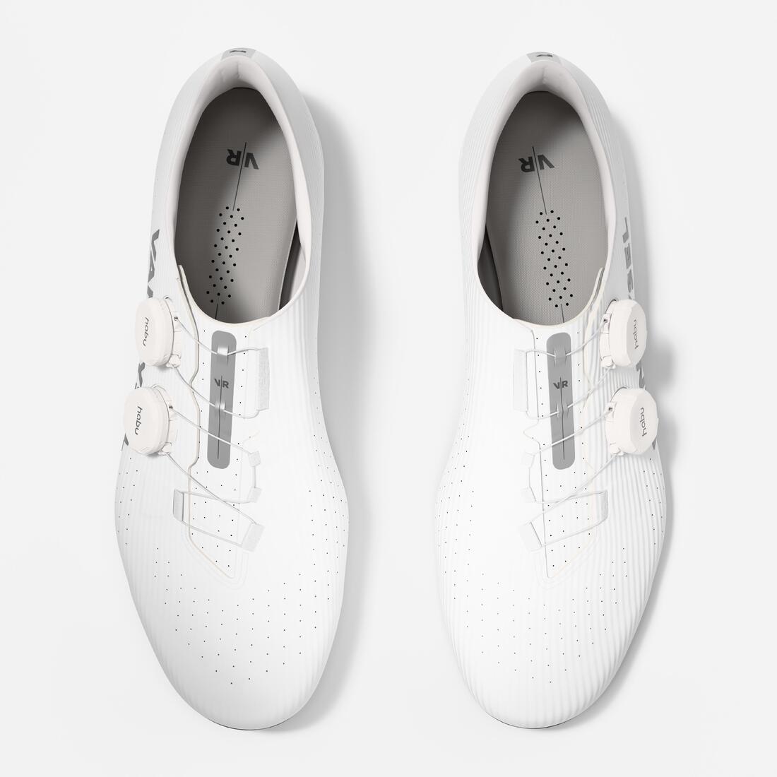 Chaussures vélo route van rysel RCR R blanches