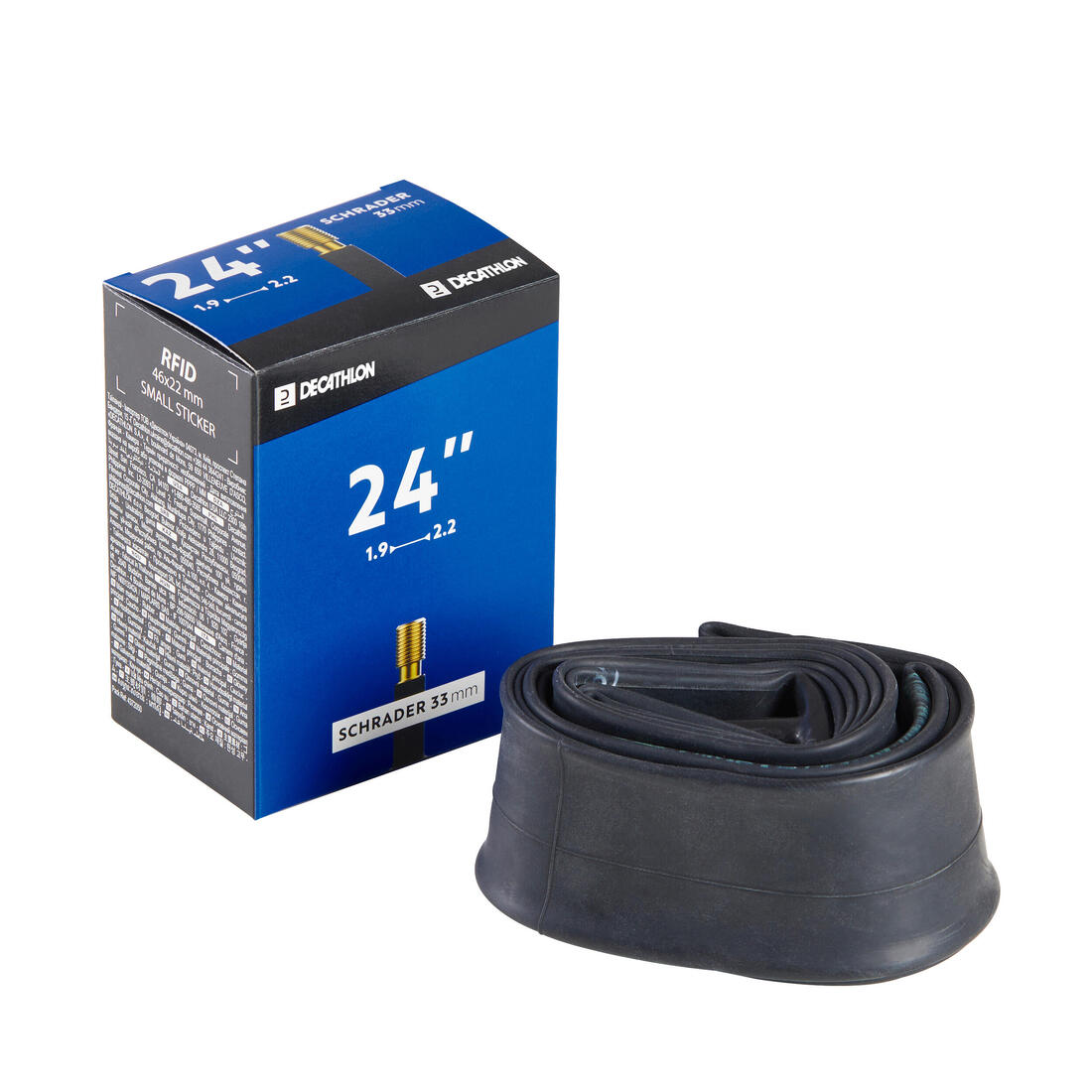 Chambre a air 24 pouces section 1,9 a 2,2 valve schrader