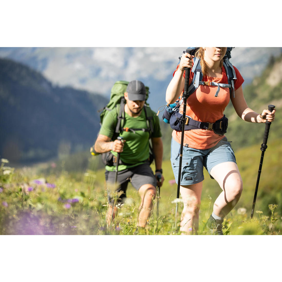 1 bâton ultra-compact de trek - MT900 noir