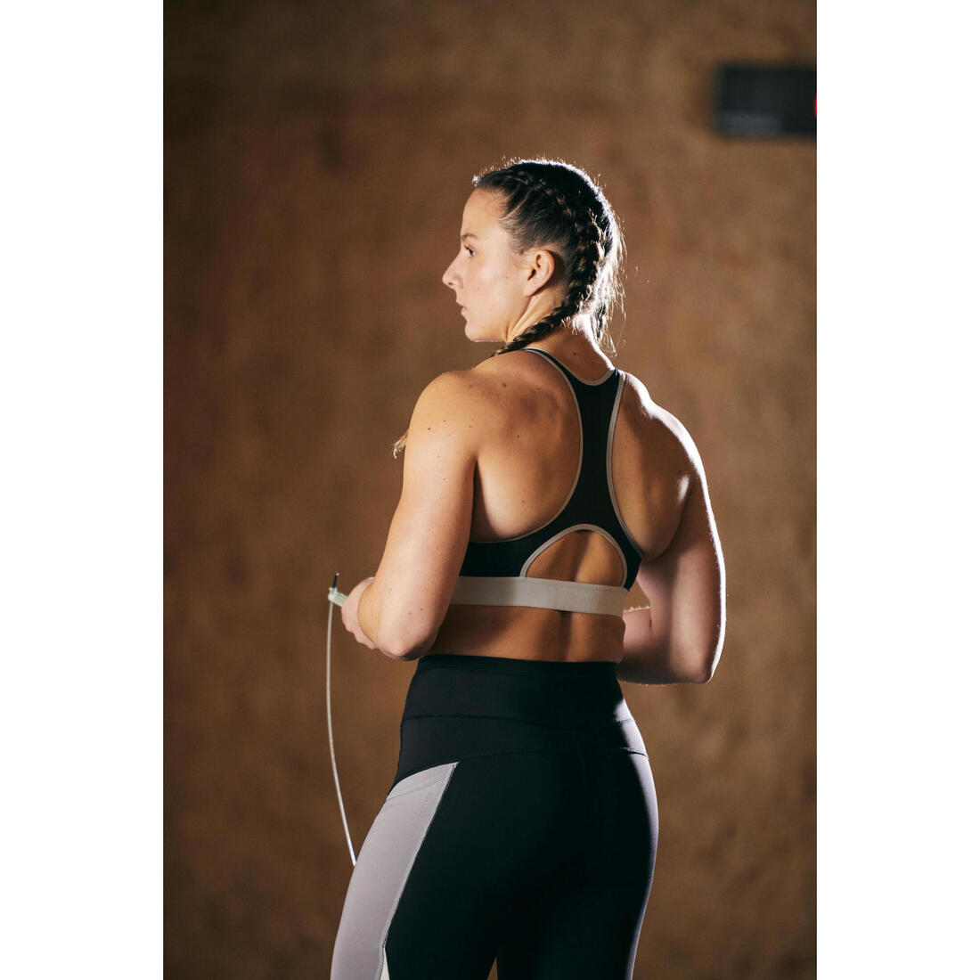 Corde à sauter cross training vitesse - speed rope pro noire
