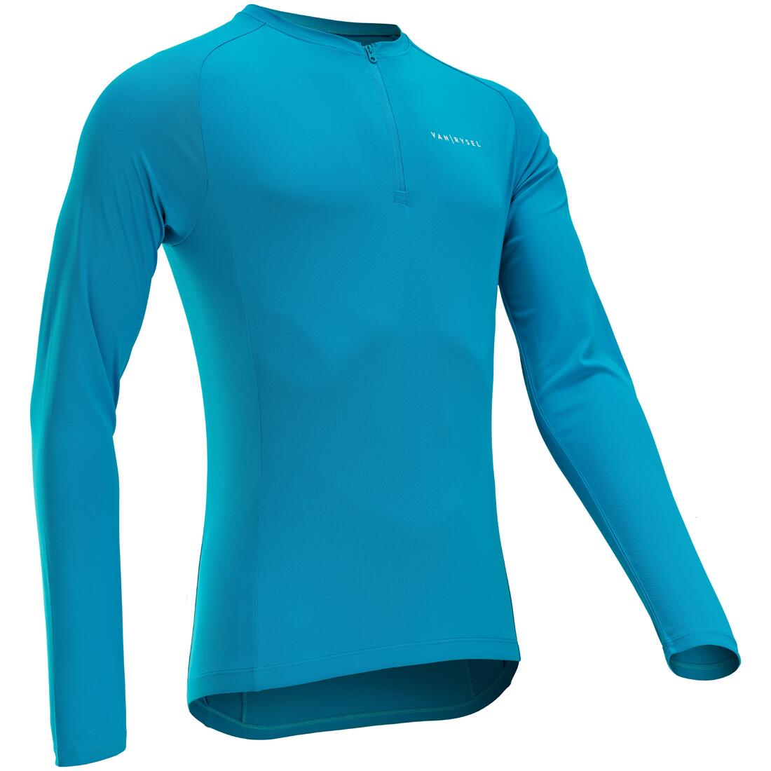 MAILLOT VELO ROUTES MANCHES LONGUES VELO ETE ANTI UV HOMME - ESSENTIEL