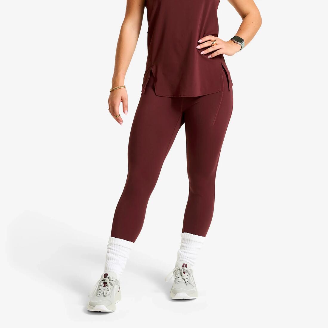 Legging de sport avec ceinture élastiquée femme
