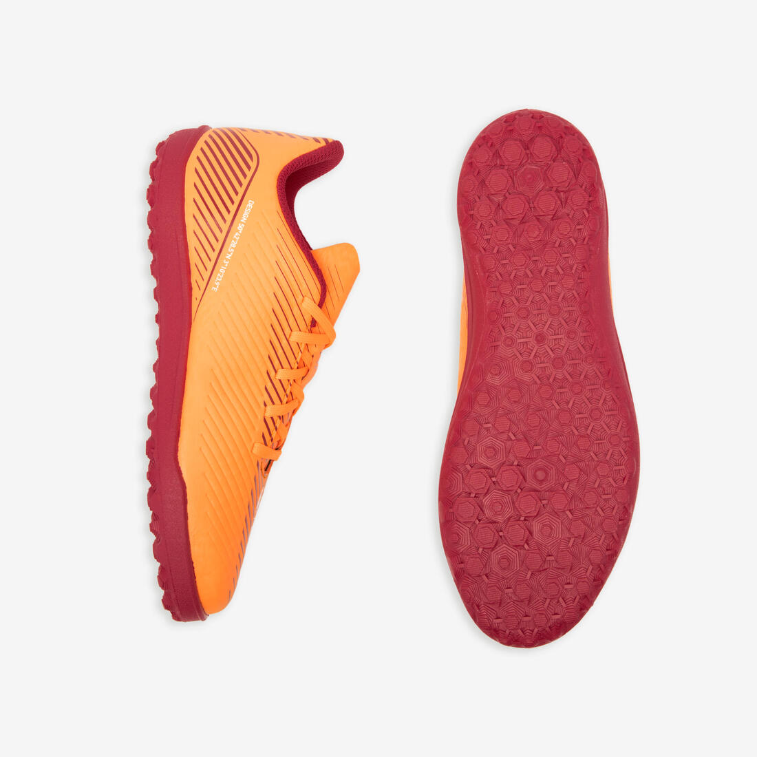 Chaussures de football enfant a lacets 160 jr turf .tf