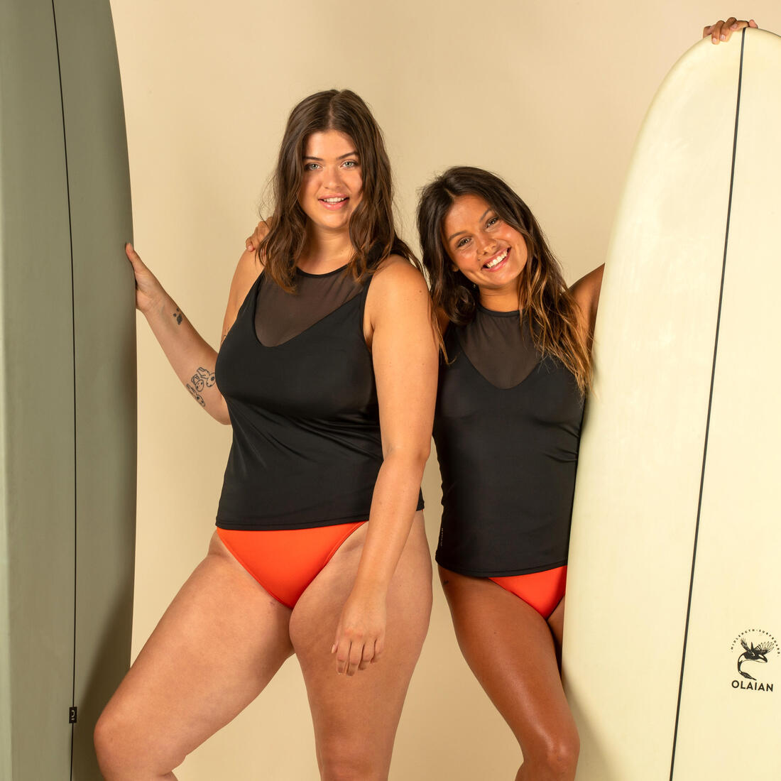 HAUT DE MAILLOT DE BAIN TANKINI MAI UNI NOIR COQUES AMOVIBLES